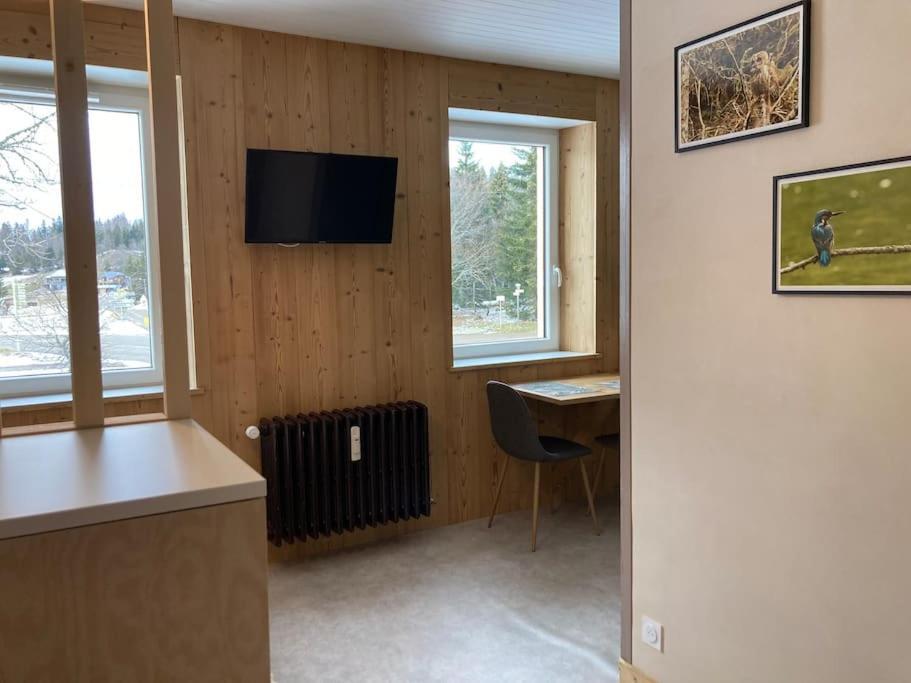 Studio Chaleureux Au Depart Des Sentiers Et Pistes De Ski Lajoux Bagian luar foto